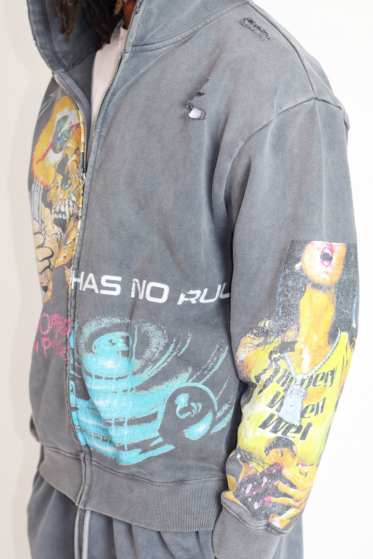 ART HAS NO RULES WASHED GREY