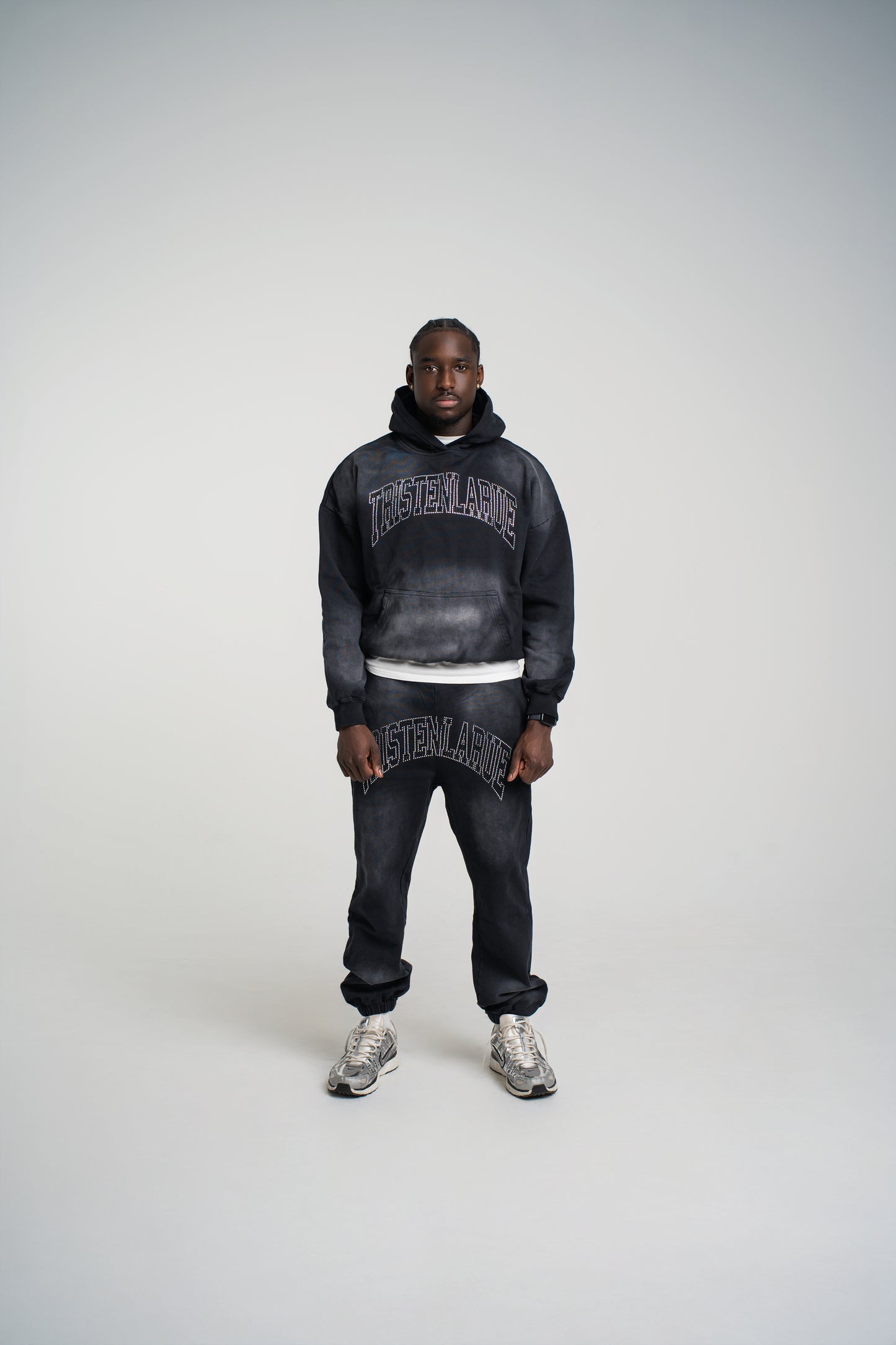 BLACK OMBRÉ SWEATSUIT