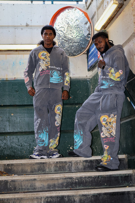 ART HAS NO RULES WASHED GREY